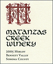 Matanzas Creek 2005 Merlot